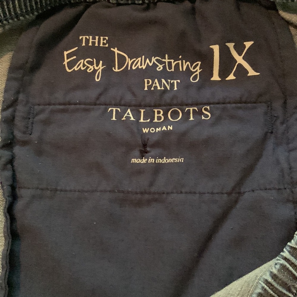 Talbots Easy Drawstring Long Chambray Pants. Wome… - image 4